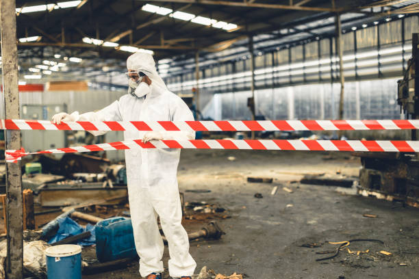 Professional Sewage Cleanup technician working in Nicholson, GA